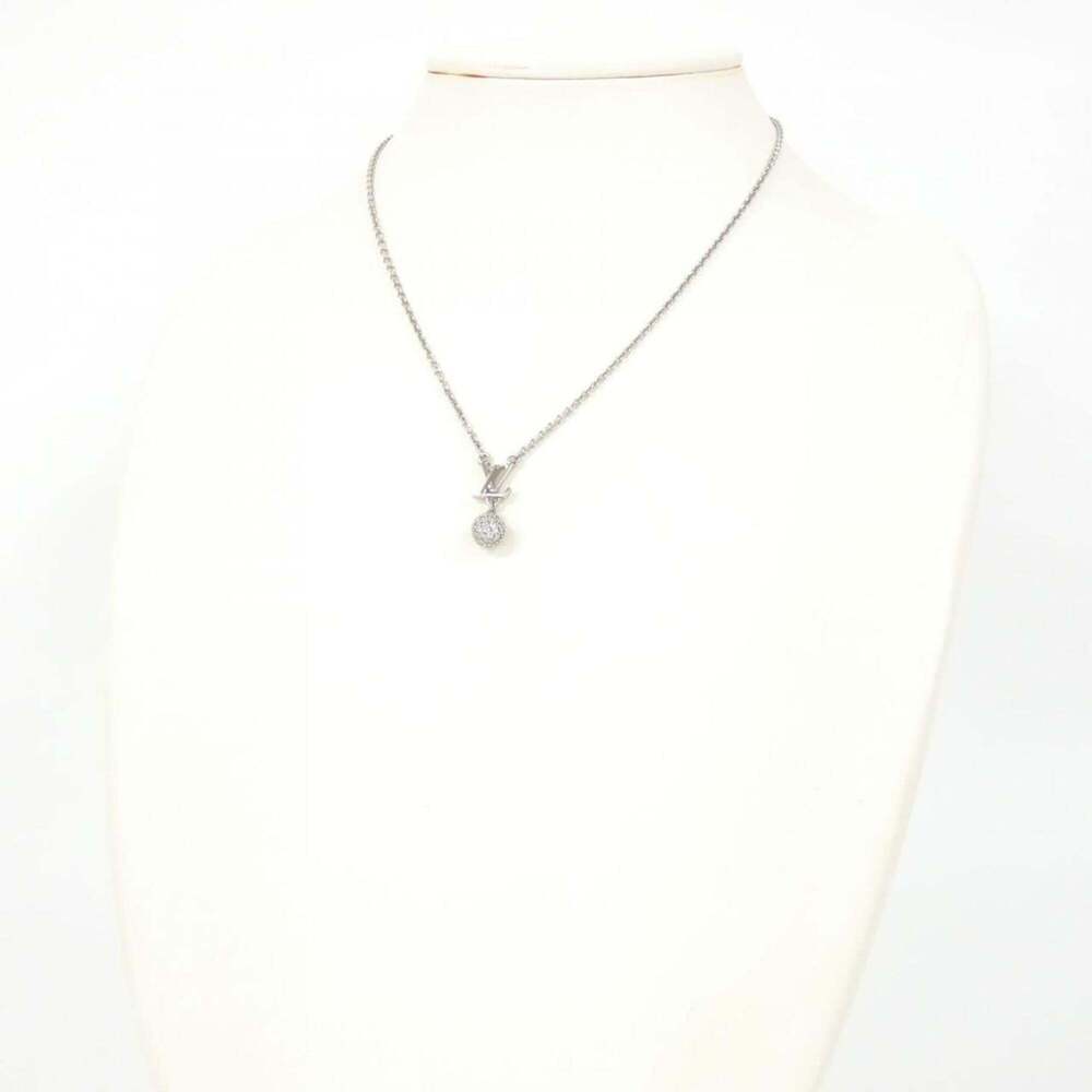 LOUIS VUITTON Silver Necklace - Picture 5 of 5